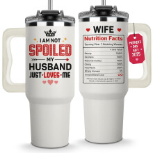 40 oz Mom Tumbler with Handle and Straw