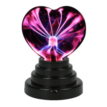 Witch-Themed Heart Plasma Ball Halloween Decor