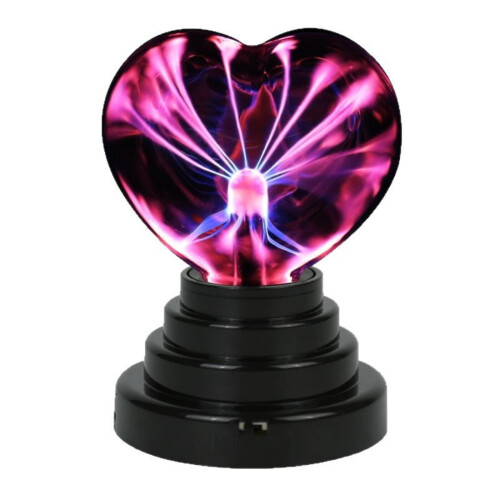 Witch-Themed Heart Plasma Ball Halloween Decor