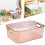 Transparent Plastic Storage Basket for Snacks Cosmetics 1