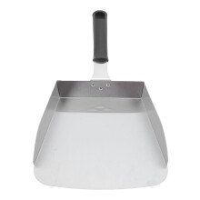 Stainless Steel Griddle Scoop with Wide Mouth and Ergonomic