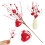 5-Piece Valentine's Artificial Flower Picks with Red Hearts 1