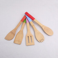 5-Piece Bamboo Cooking Utensils Set, Multi-Colour