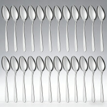 24-Piece Stainless Steel Dinner Spoons