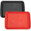 Bandejas para Preparar e Servir Grelhados – Preto e Vermelho, 18,1 x 14,5 1