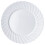 10 x 10" White Round Disposable Plastic Plates 1