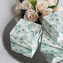 Floral Square Favor Boxes 4x4 in 25 pcs