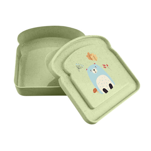 Bamboo Fibre Sandwich Container 2L Microwave Safe 1