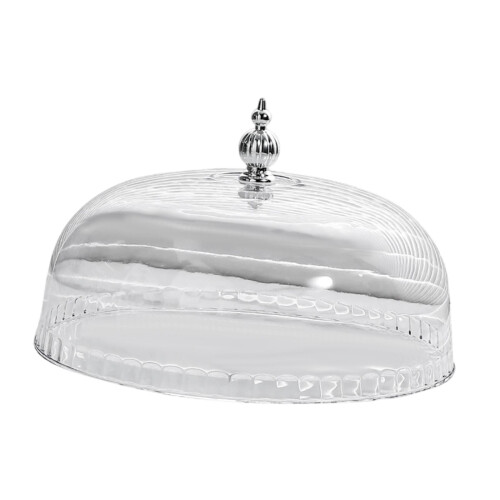 Clear PP Cake Dome Cover – 25 cm Round Stand Lid 1