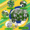 Soccer Ball Tablecloth and Backdrop Set 54x108 in 5
