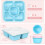 5-Fächer-Bento-Snackbox-Set (4 Stück) 4