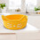 Cat Ear Cotton Thread Organizer Basket, Yellow 4