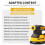 Λειαντικό Dewalt 5 ιντσών, γάντζος και θηλιά 8 οπών, 4 οπές για βίδες 2