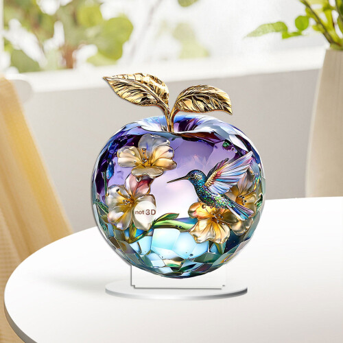 Handmade Hummingbird in Bottle Table Ornament 1