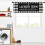 Black and White Checkered Laundry Room Curtain Valance 54" 3