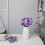 10 Light Purple Silk Roses with Long Stems 5