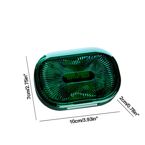 Portable Green Storage Box with Divided Compartments 2