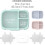 3-Pack Reusable 3-Compartment Meal Prep Containers 5