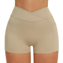 Women Sports Running Shorts With 2 Pockets Breathable-L C S