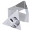Molde triangular de acero inoxidable para anillos de 4x7 cm. 4