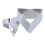 Molde triangular de acero inoxidable para anillos de 4x7 cm. 5
