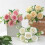 Champagne Silk Hydrangea Artificial Flower Bouquet 4