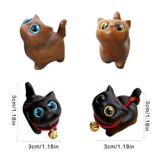 Håndlavet mini-statue af trækilling 2
