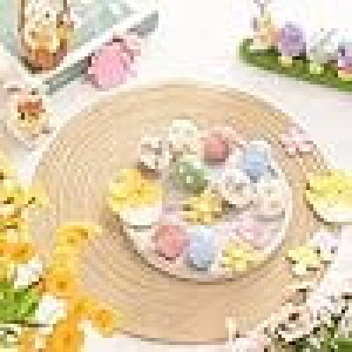 12pcs Shatterproof Plastic Easter Egg Ornaments, 2.36", 1