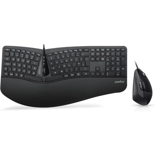 NEW-OPENED BOX Perixx Periduo-505, Wired Ergonomic Split Keyboard and Vertical Mouse