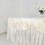 Ivory Satin Table Skirt 14 ft x 29 in 4