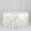 Ivory Satin Table Skirt 14 ft x 29 in 5