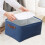 Collapsible Canvas Storage Cube with Handles, 14 x 10 x 6 in 5