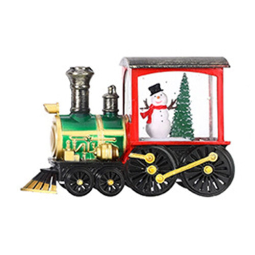 Christmas Train Snow Globe Lantern with Santa Gift Box 1