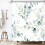 Watercolour Eucalyptus Shower Curtain Set 4-Piece 4