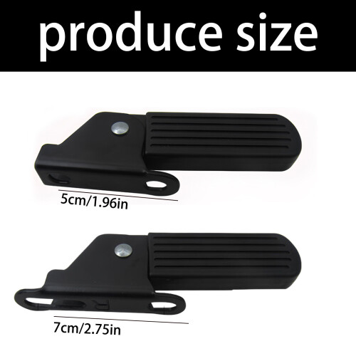 Scooter Front Foldable Pedals Leg Support Pad Electric-5cm 1