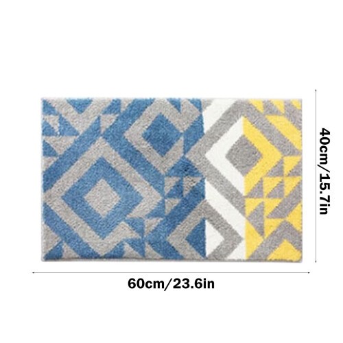 Microfiber Bathroom Rug 40x60cm Non-Slip Absorbent Mat 2