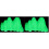 2St Lichtgroene Plastic Aquarium Decor Fluorescerend Rockery 1