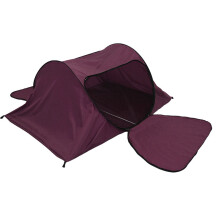Double Door Camping Tent Single Outdoor Camping-maroon red