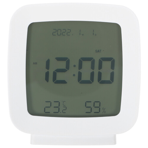Digital Clock White 1pack 3.3x3.1x1.6in