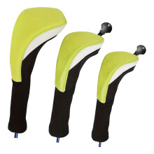 3Pcs Professinal Golf Head Cover Protective Case Golf-Yellow