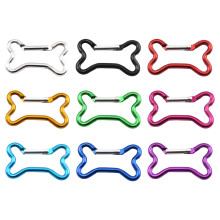 9 Stück Knochenform Federschnappclip Aluminiumlegierung-9 Farben