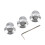 3Pcs Guitar Contral Knobs, Clear Knobs Electric Guitar Bass Top 1