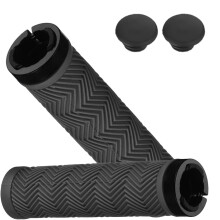 Cycling Handlebars Grip Handle Sleeves Antislip Soft-Black