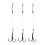 Pack de 3 plates-formes à hameçons triples polyvalentes en-10CM 1