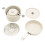 Draagbaar kookservies Aluminium campingkookgerei Backpacken-Wit 1