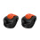 Support de canne à pêche de protection-Lot de 2 noir et orange 1