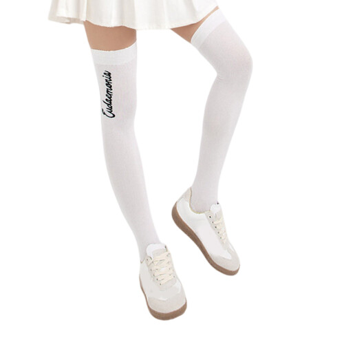 Dames golfsokken antislip elastische nylon kous voor warm-Wit