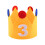 Cloth Birthday Hat Crown Shape 10cm x 9.2cm 1