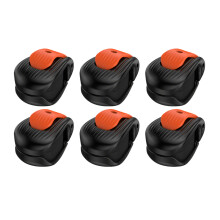Fishing Rod Storage Holder Stable-Black and orang 6 pack