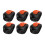 Fishing Rod Storage Holder Stable-Black and orang 6 pack 1